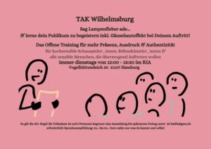 Veranstaltungsplakat TAK Wilhelmsburg