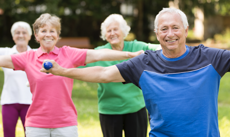 Fit im Park für Ältere