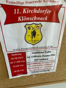 Veranstaltungsplakat 11. Kirchdorfer Klönschnack