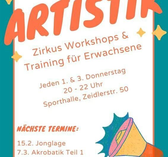Artistik Zirkus Workshops & Training für Erwachsene