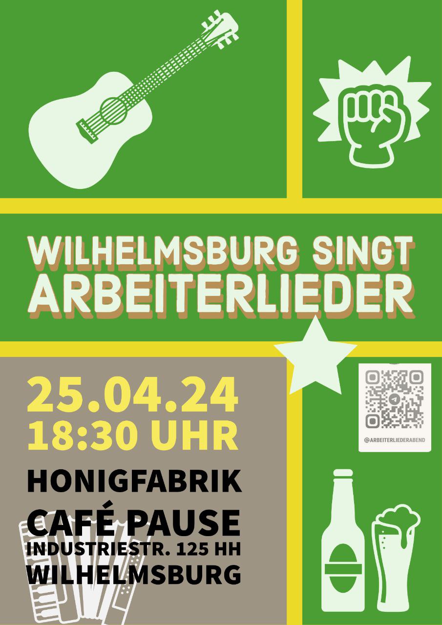 Sharepic Wilhelmsburg singt Arbeiterlieder