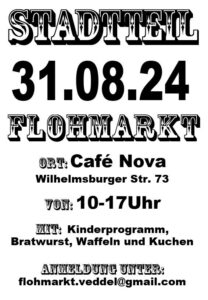 Plakat Stadtteilflohmarkt Veddel 