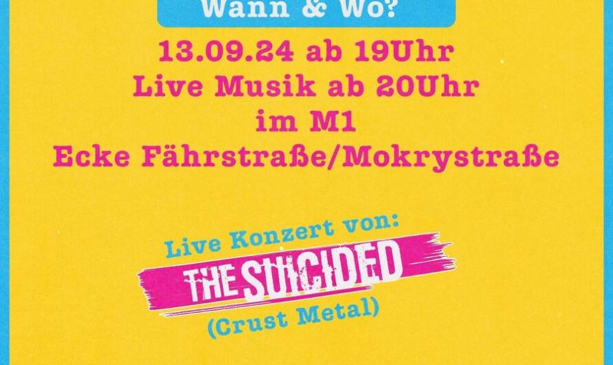 Kneipe: Antifa-Tresen und Konzi „The Suicided”