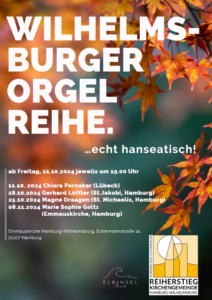 Bunte Herbstblätter, dazu die VA-Infos