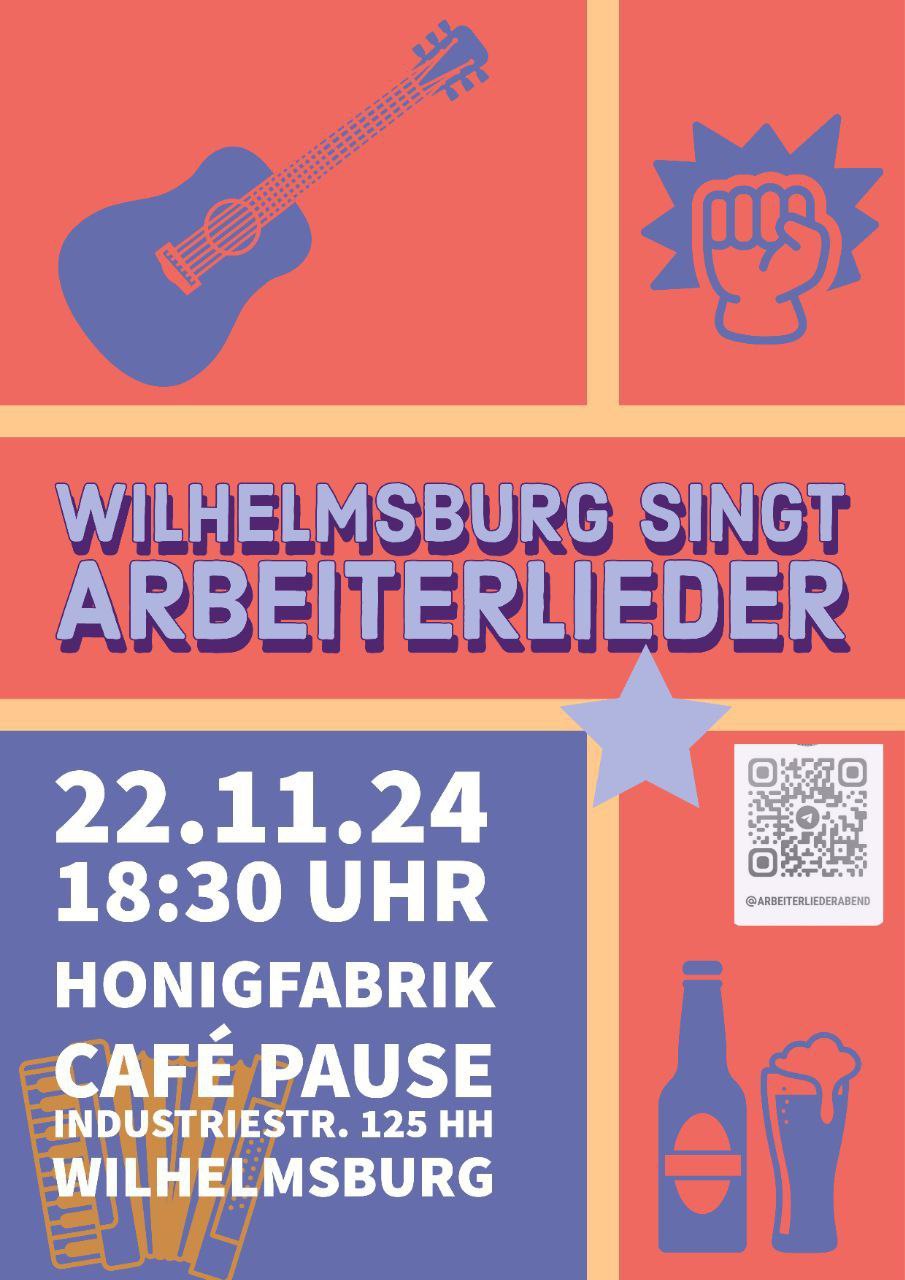 Sharepic der VA Wilhelmsburg singt Arbeiterlieder