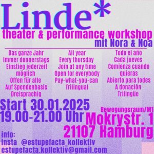 Veranstaltungsbild Linde* Theater- und Performance-Workshop