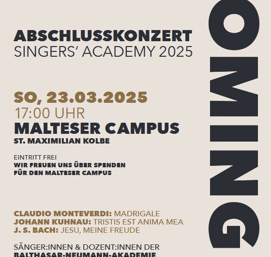 Becoming! Abschlusskonzert Singers‘ Academy 2025