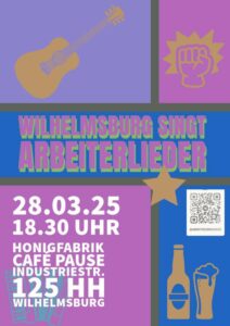 Wilhelmsburg singt Arbeiterlieder_März 25 Sharepic