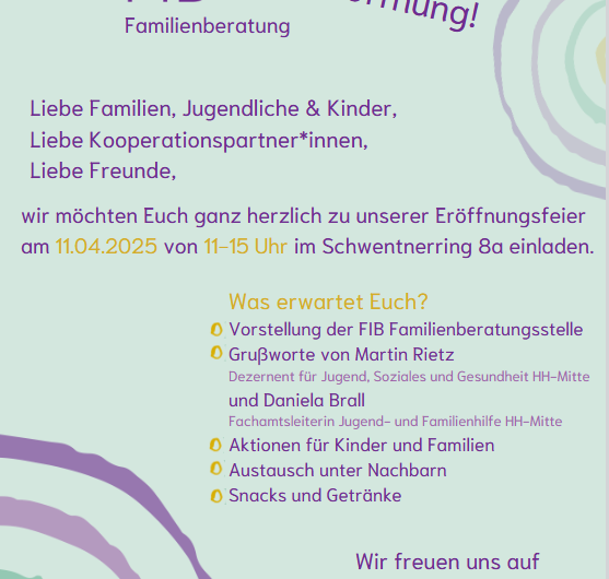 FIB Familienberatung Eröffnungsfeier