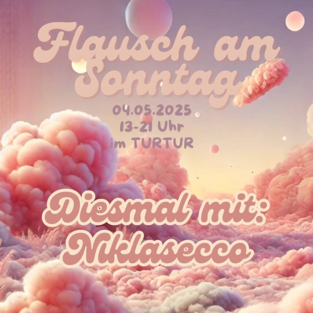 Rosa Himmel über rosa Wolken