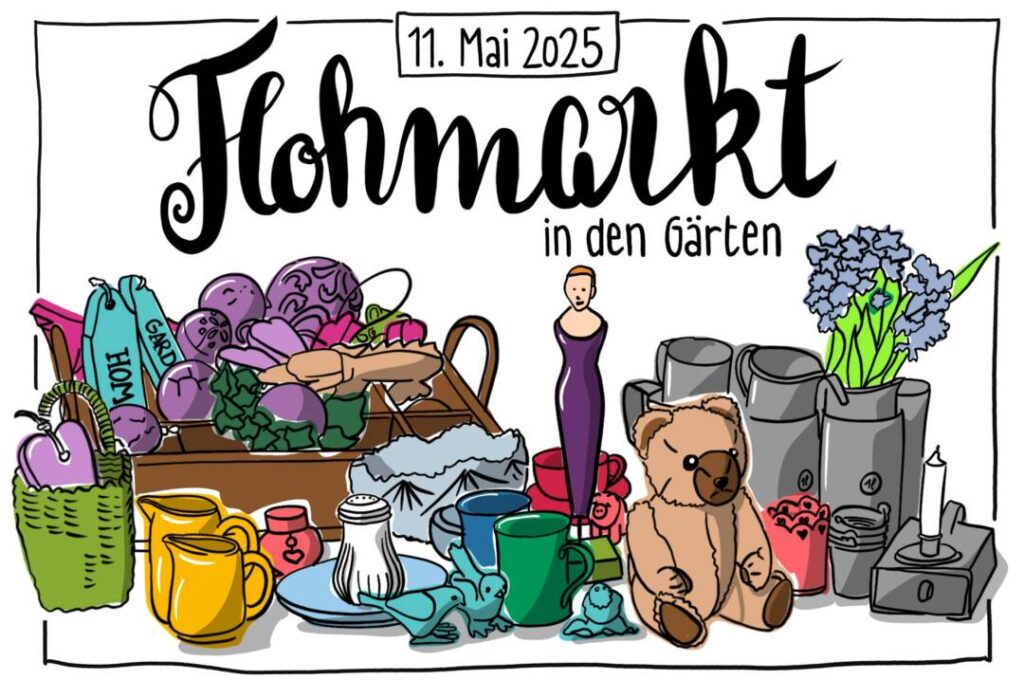 Dekobild mit Flohmarktauslage