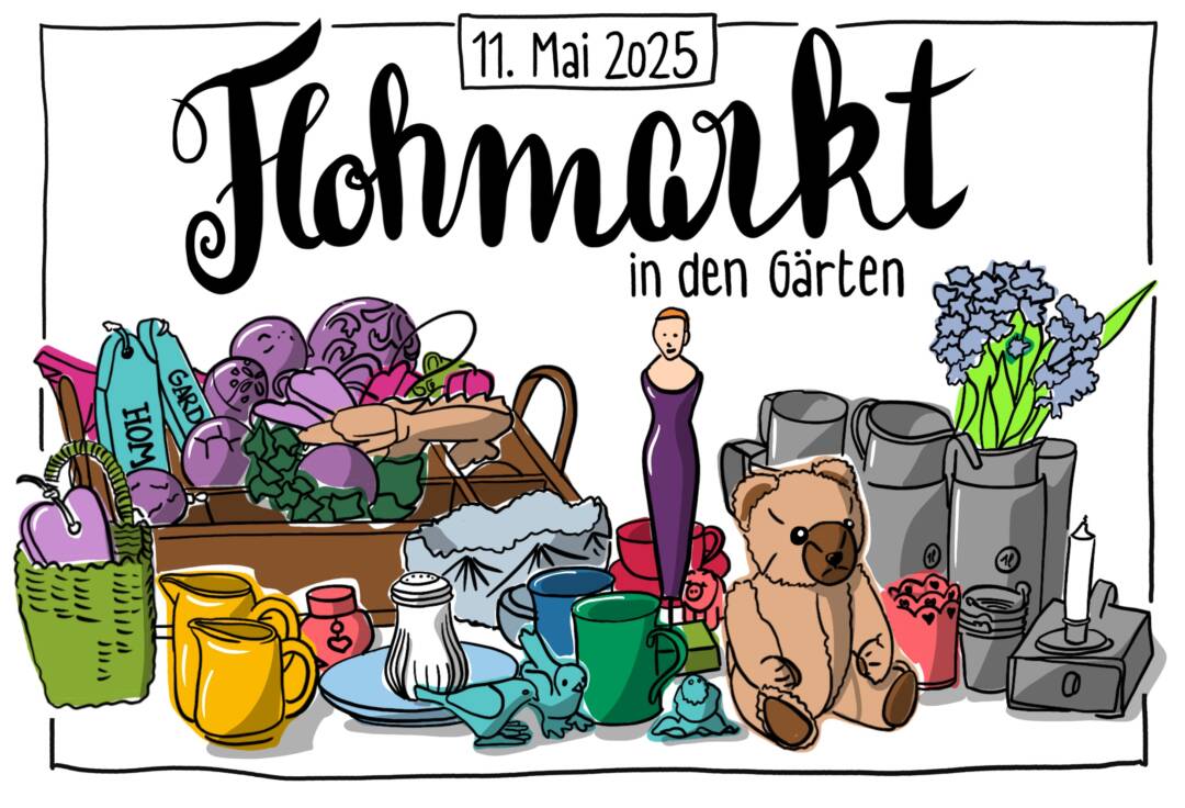 Dekobild mit Flohmarktauslage
