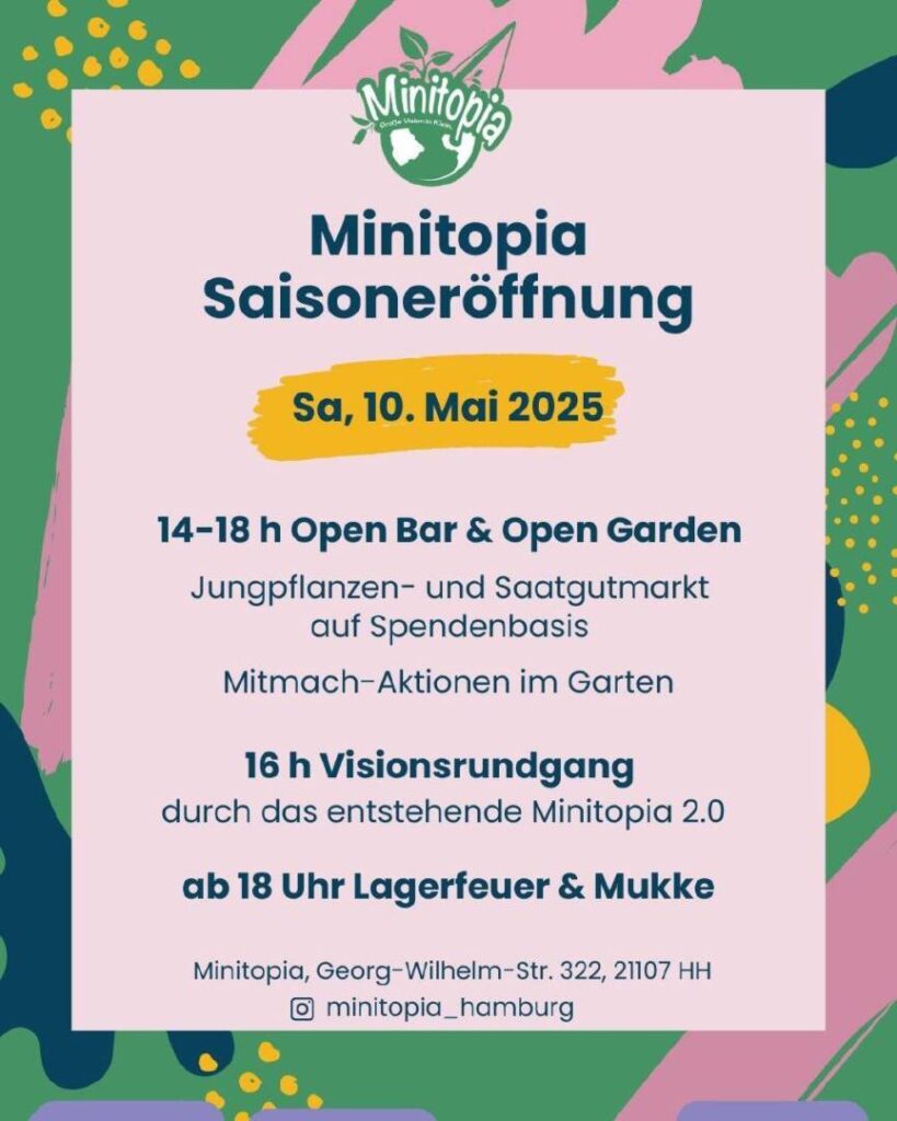 Ein Sharepic mit den VA-Infos