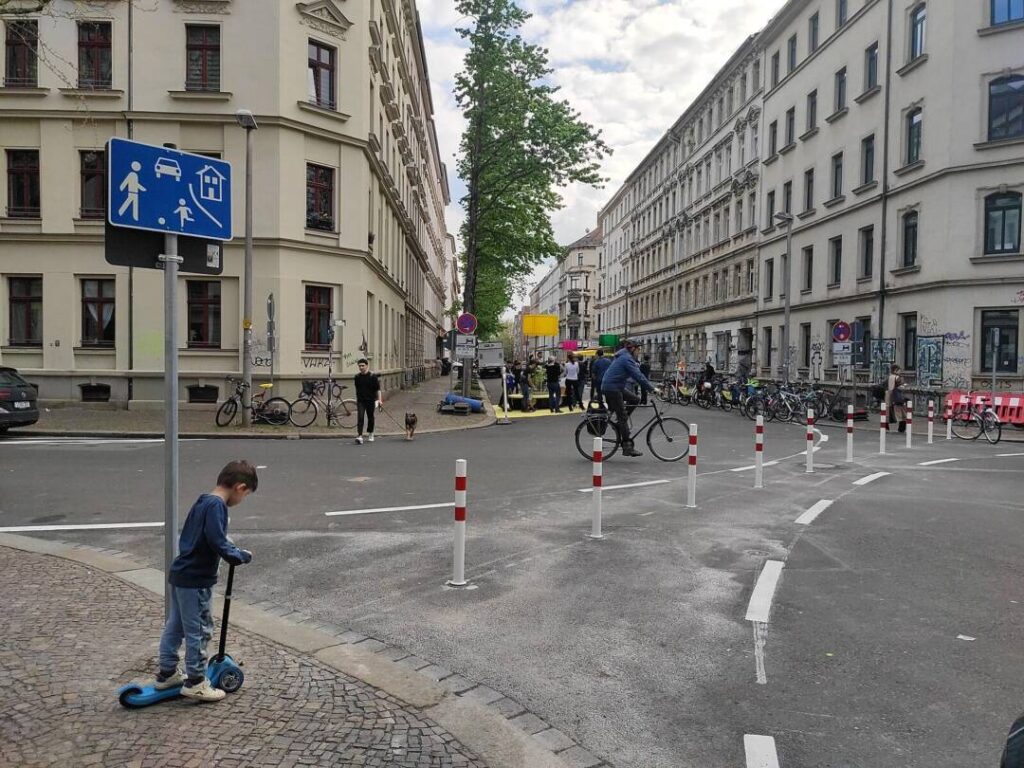 Diagonalsperre des ersten Leipziger Superblocks