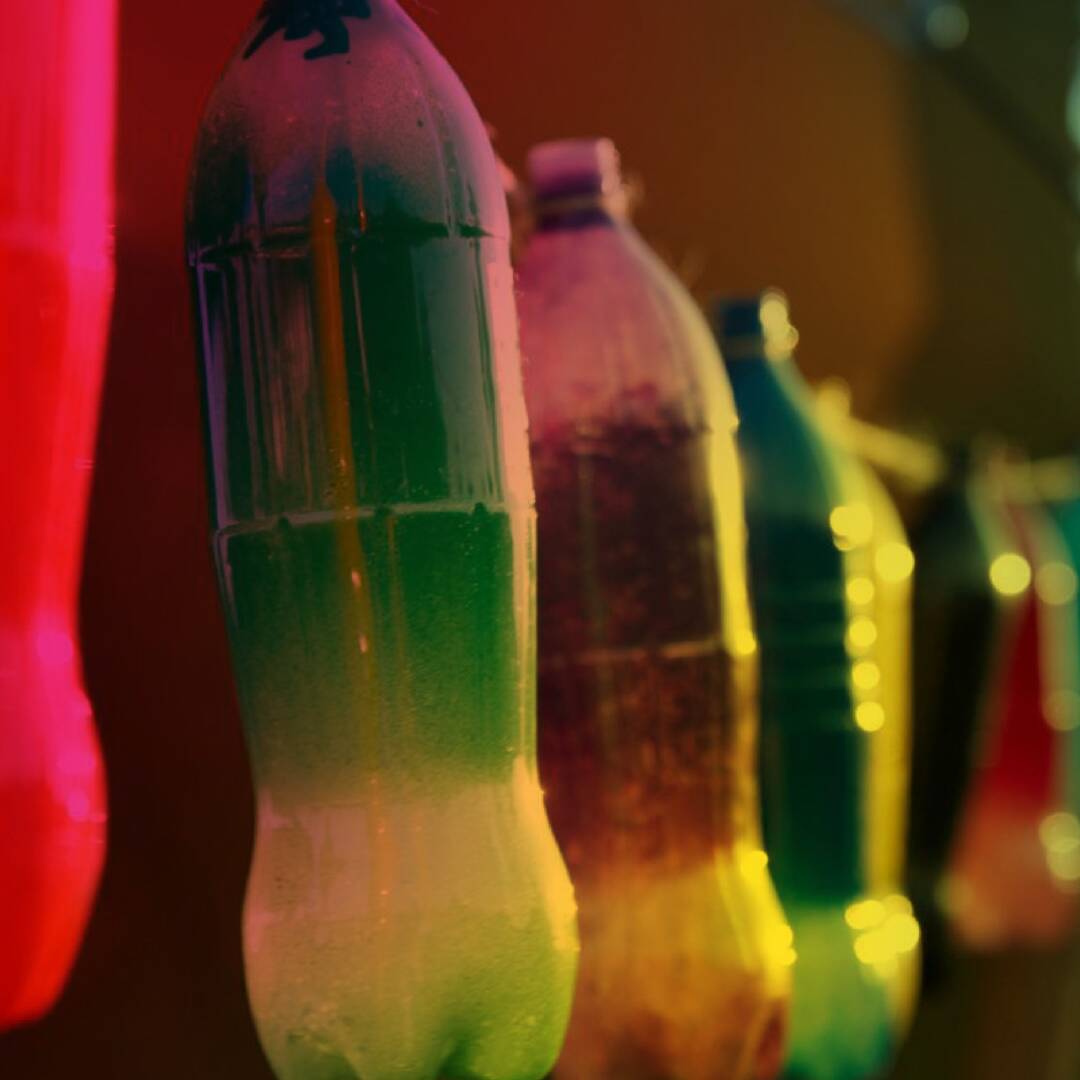 Bunte PET-Flaschen