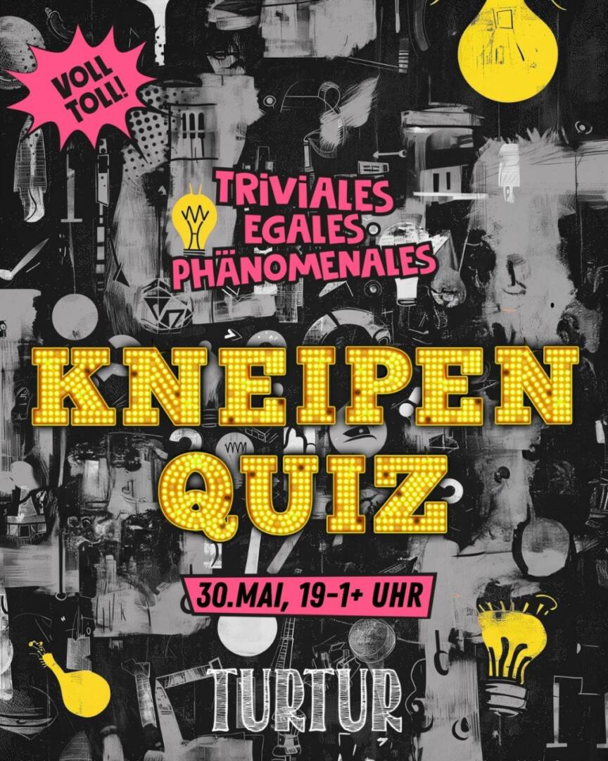 Sharepic des Kneipenquiz-Revivals im Turtur
