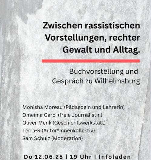Zwischen rassistischen Vorstellungen, rechter Gewalt und Alltag – Buchvorstellung und Gespräch zu Wilhelmsburg