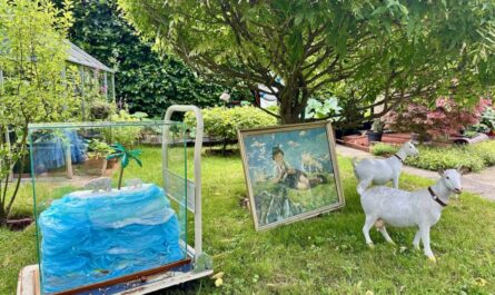 Kunstwerke im Garten