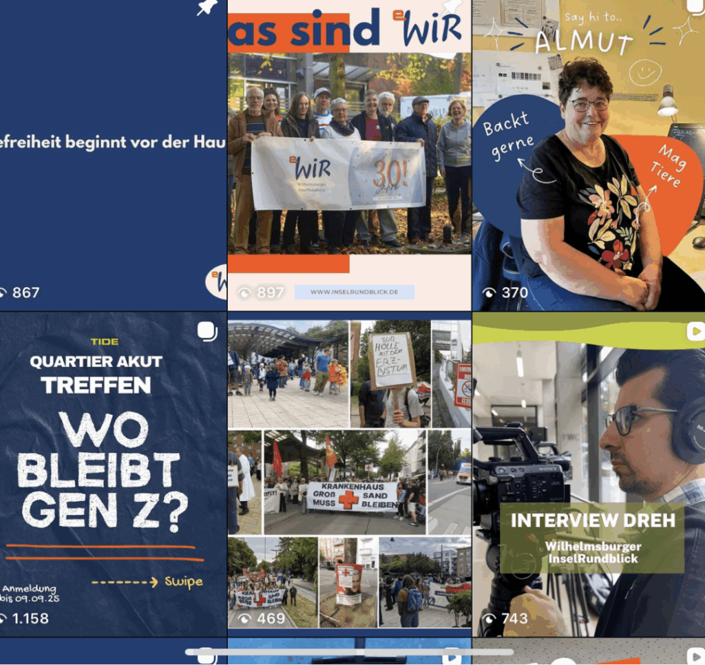 Insta-Collage mit vielen Fotos aus dem WIR