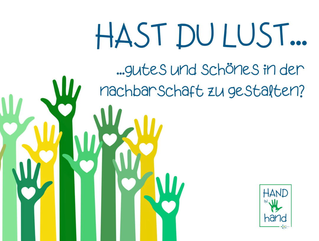 Wohnzimmer-Zeit bei Hand in Hand