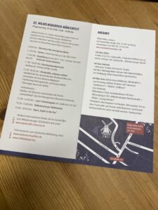 Das Programm des 32. Wilhelmsburger Mühlenfestes 2026. Foto: Ania Groß