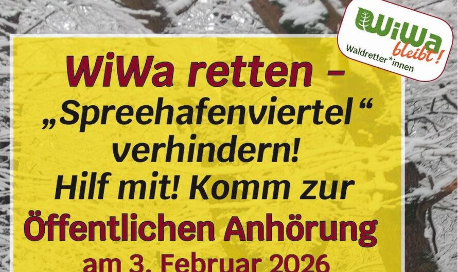 Liebe Nachbar*innen, liebe Natur- und Klimaschützer*innen aus Wilhelmsburg und darüber hinaus,