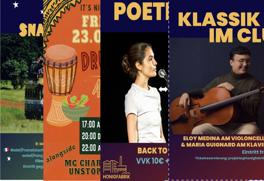 Collage mehrer Plakate aus dem Programm