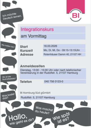 Alle Infos auf einem Flyer