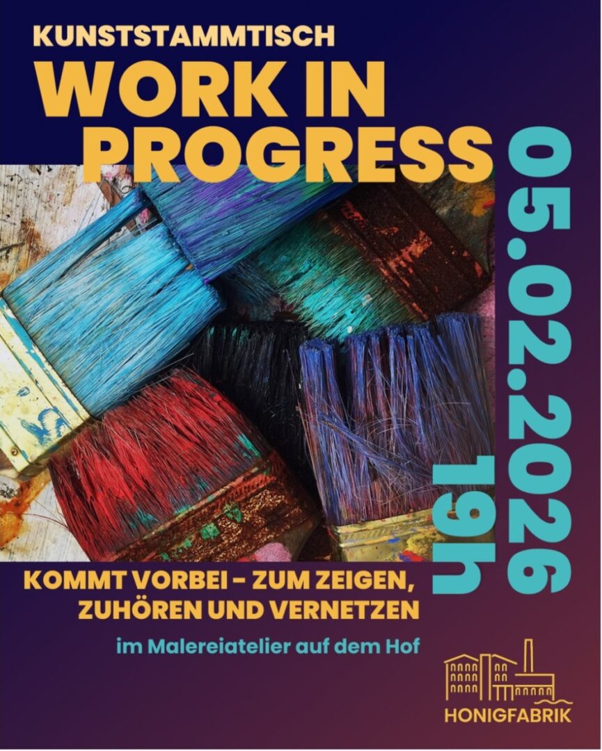 Kunststammtisch - Malereiatelier auf dem Hof