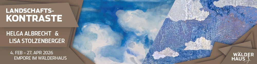 Banner der Ausstellung Landschaftskontraste