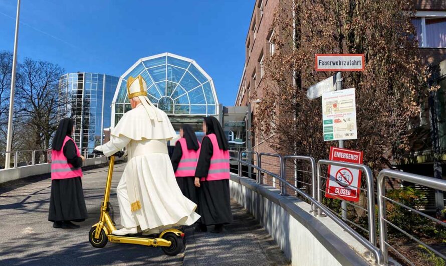 Papst Leo in Groß-Sand gesichtet