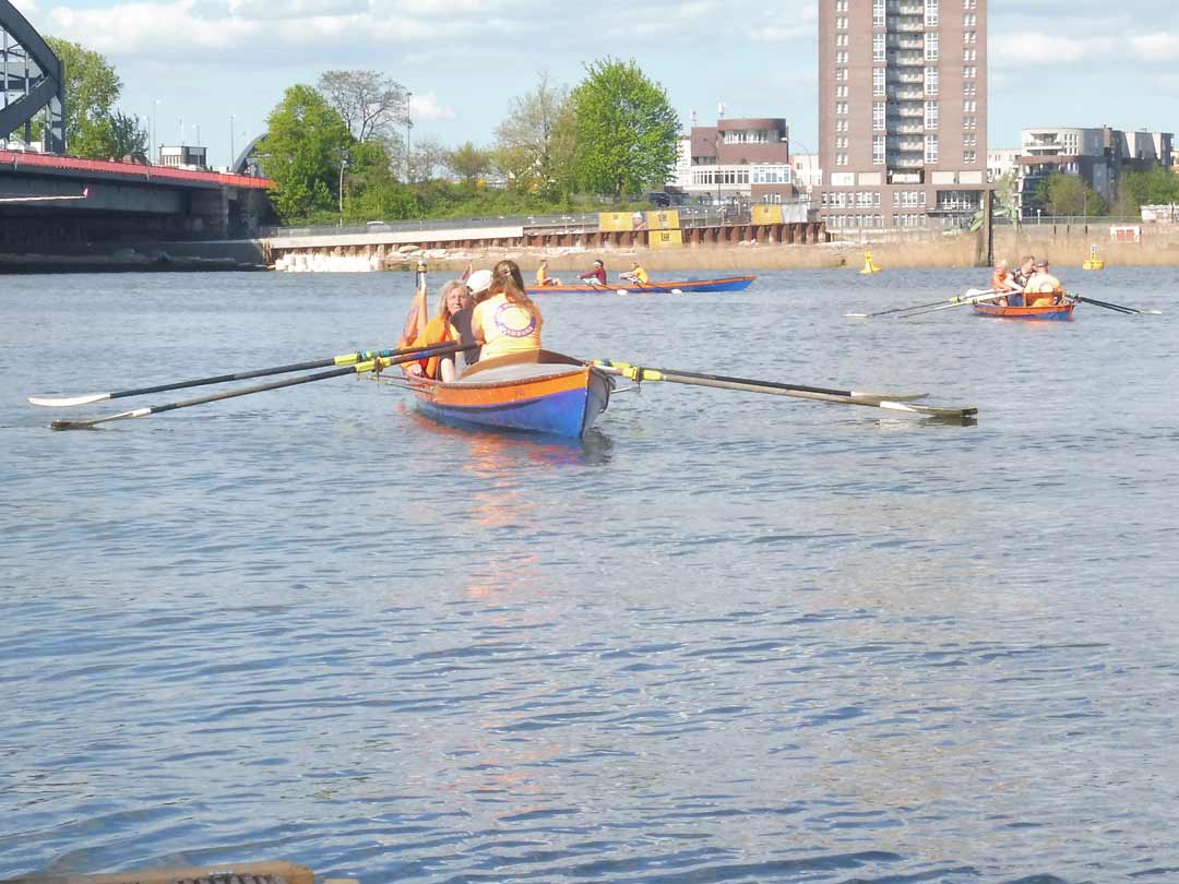 Proberudern auf der Veddel