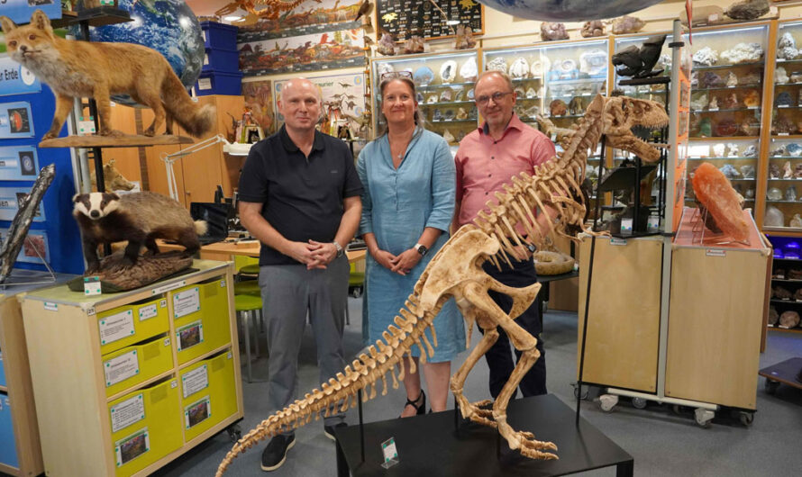 Hoher Besuch aus Thüringen in den „GeoSystemErde LernWelten“