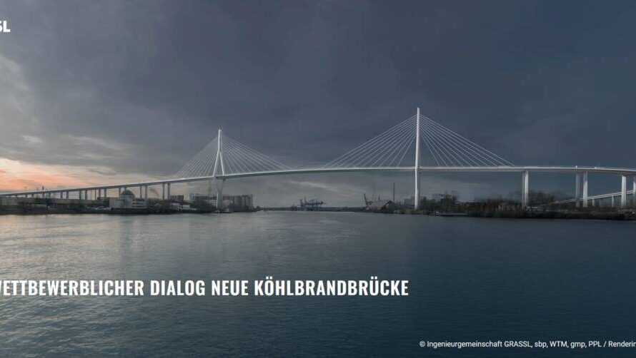 Neue Köhlbrandbrücke – Siegerentwurf steht fest