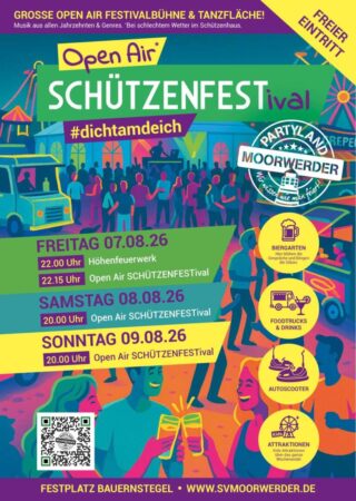 Progammflyer Erwachsene: Programm: Freitag 19 Uhr: Kinder-Attraktionen 20 Uhr: Spendenmarsch mit Laternen  22 Uhr: Feuerwerk 22:15 Uhr: Open Air Schützenfestival Sonnabend ab 15 Uhr: Kinder-Attraktionen 20 Uhr: Open Air Schützenfestival Sonntag ab 15 Uhr: Kinder-Vergnügen Mit Jahrmarkt, Autoscooter, Geschicklichkeitsspielen der Freiwilligen Feuerwehr Kirchdorf, Kinderschminken mit der Kirche, Preise für alle Kinder.  20 Uhr: Open Air Schützenfestival