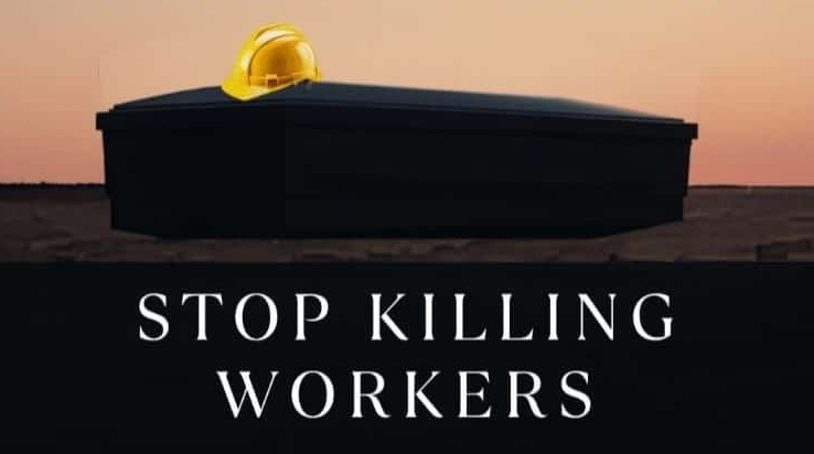 Kundgebungen zum Tod eines Arbeiters