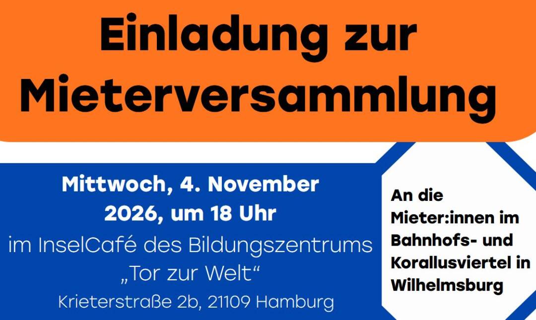Einladung zur Mieter*innenversammlung