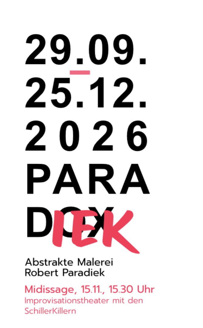 Austellungsplakat, rein typografisch
